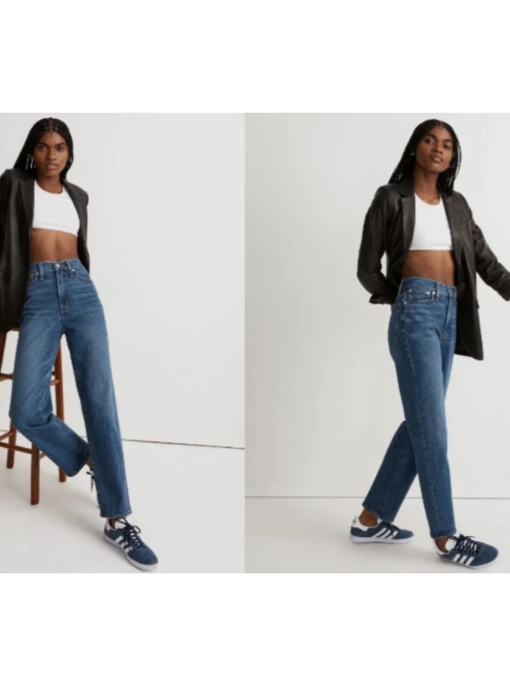 Madewell Sz 29 The Perfect Vintage Straight Jean In Mayfield Wash 28" Inseam